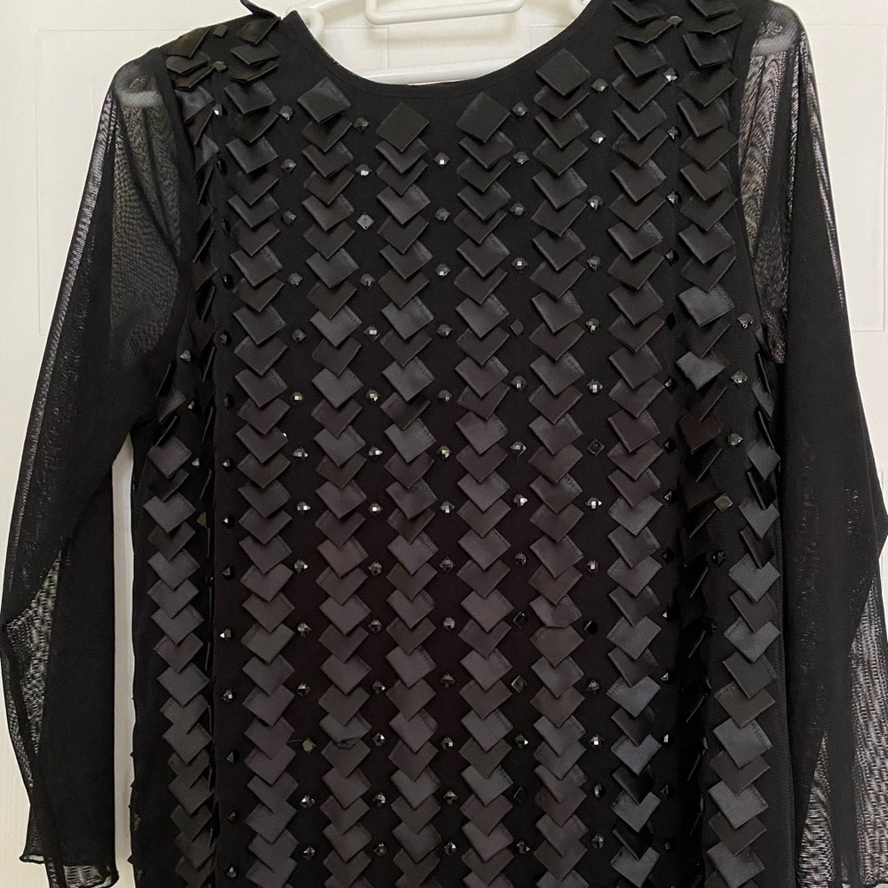 Casamina Vintage Woman’s Blouse, Sheer arms